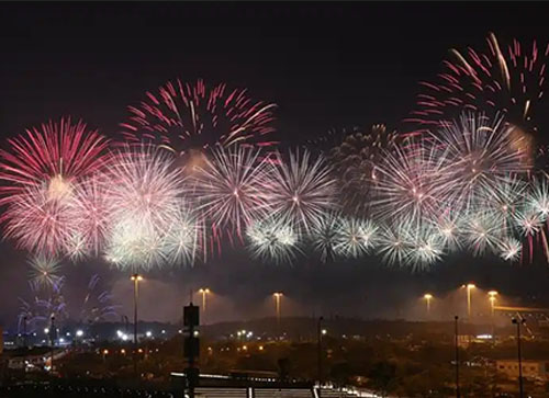 洛浦县焰火晚会